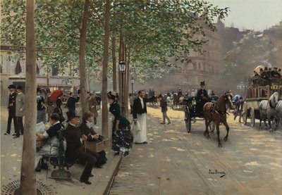 Parisian Avenue by Jean Beraud